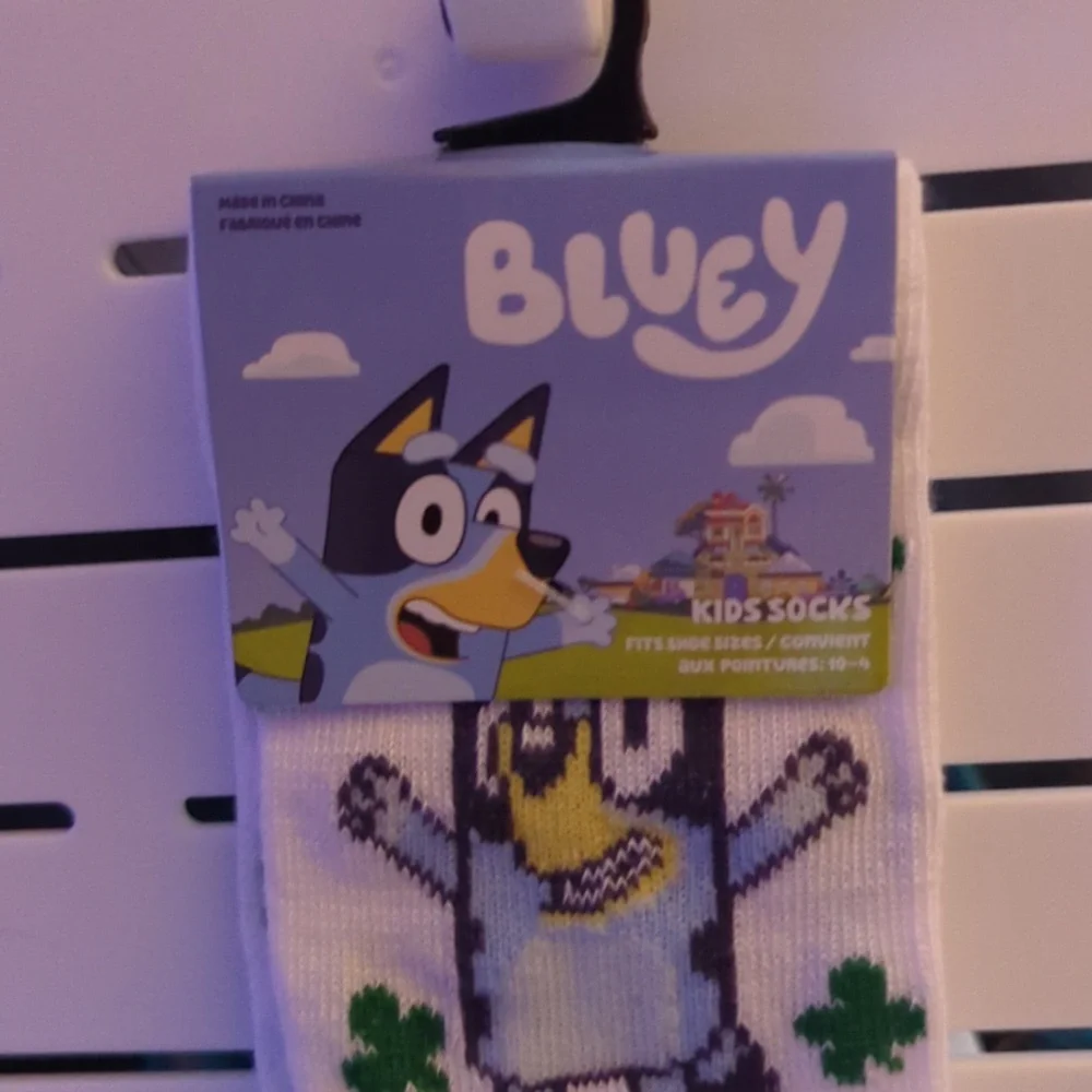 Bluey Shamrock Kids Socks